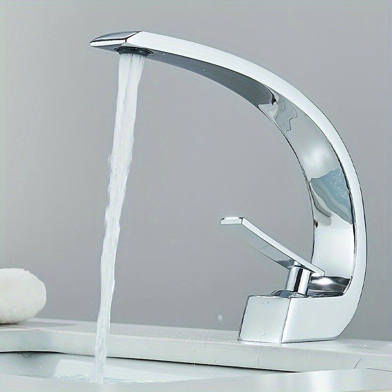 Wasserhahn Bad Wasserfall Waschtischarmatur Badezimmer Waschbecken Mischbatterie