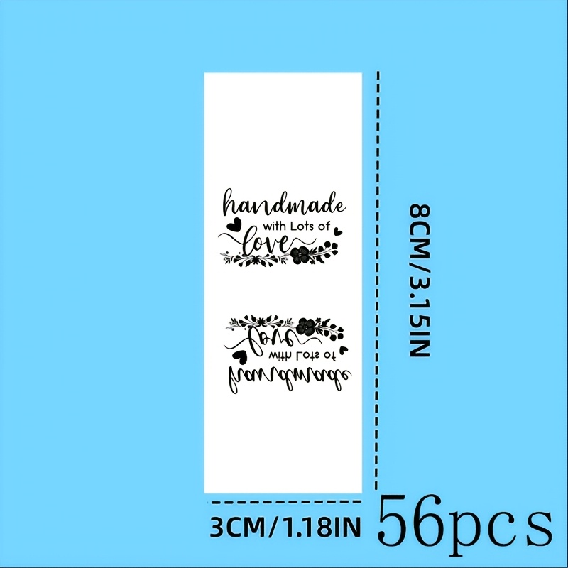 TEMU 56 piezas de etiquetas de personalizadas - Adecuadas para personalizar etiquetas distintivas en artículos hechos a como ropa, pantalones,