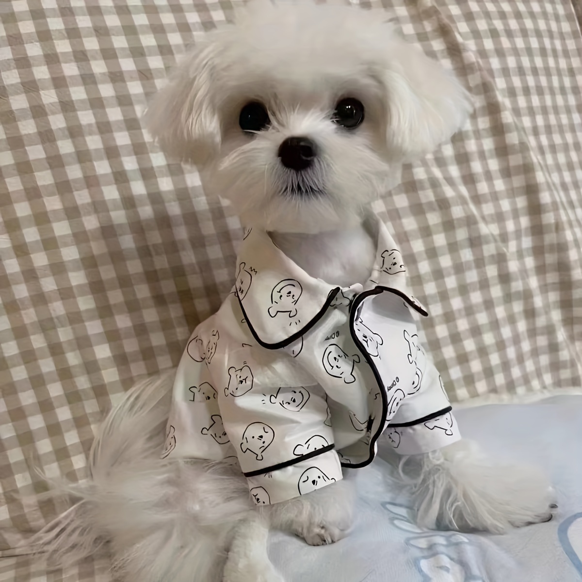 

Breathable Pet Sleepwear For Small , Spring/summer Style, Pattern, Apparel For Breeds, Bichon, , Teddy