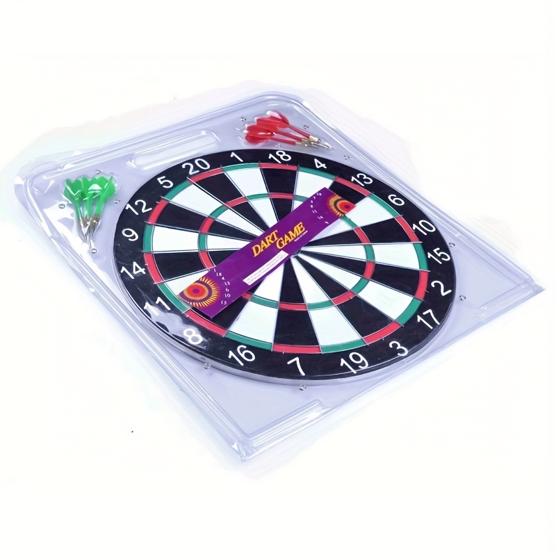 5/7pcs dart set, featuring red and green darts with Arabic numeral design, easy to store and hang. Suitable for adults aged 18+, perfect for competitions, games, party favors, Christmas, or Halloween gifts