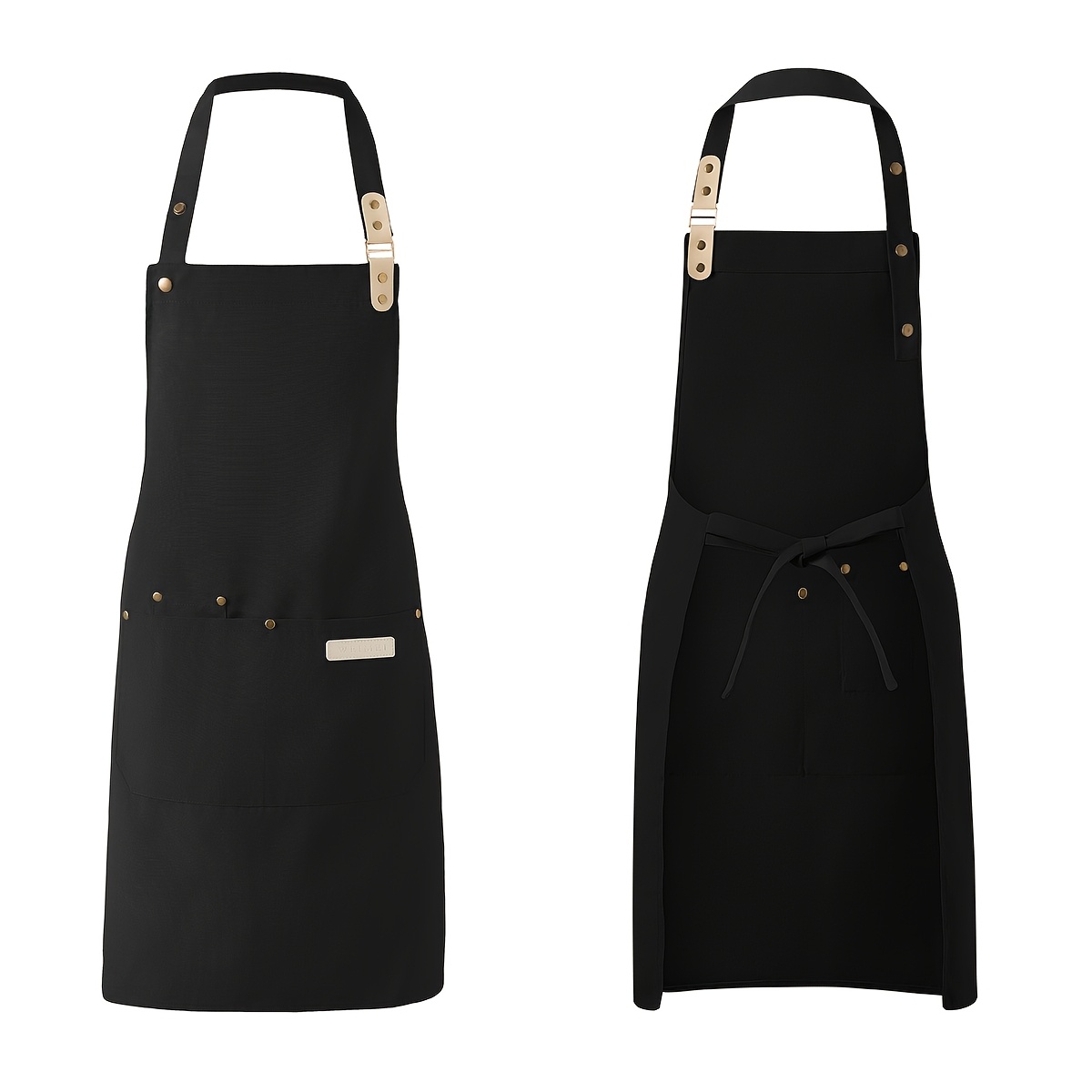 E-shop 1 Stück Kochschürze aus Leinen für Herren und Damen, strapazierfähig, geeignet für Restaurant, Hotel, Backen, Schönheitssalon, Nagelstudio,