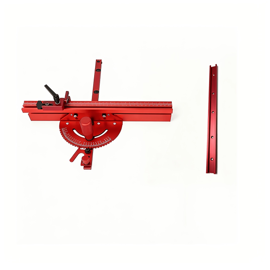 TEMU Poignée de poussée rouge étendue de 500 mm et avec fente coulissante de 500 mm de , intégrée à pour une coupe sécurisée et précise, outil pour ,