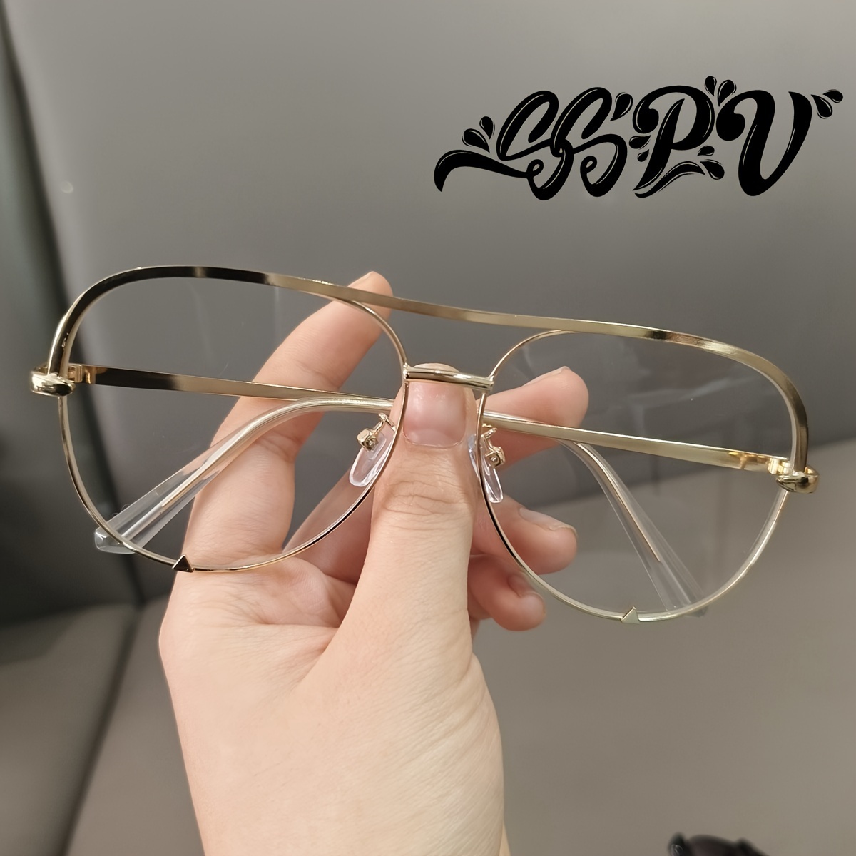 Montatura Per Occhiali In Metallo Tondi Con Lenti Neutre Stile John Lennon M5 - Foto 8