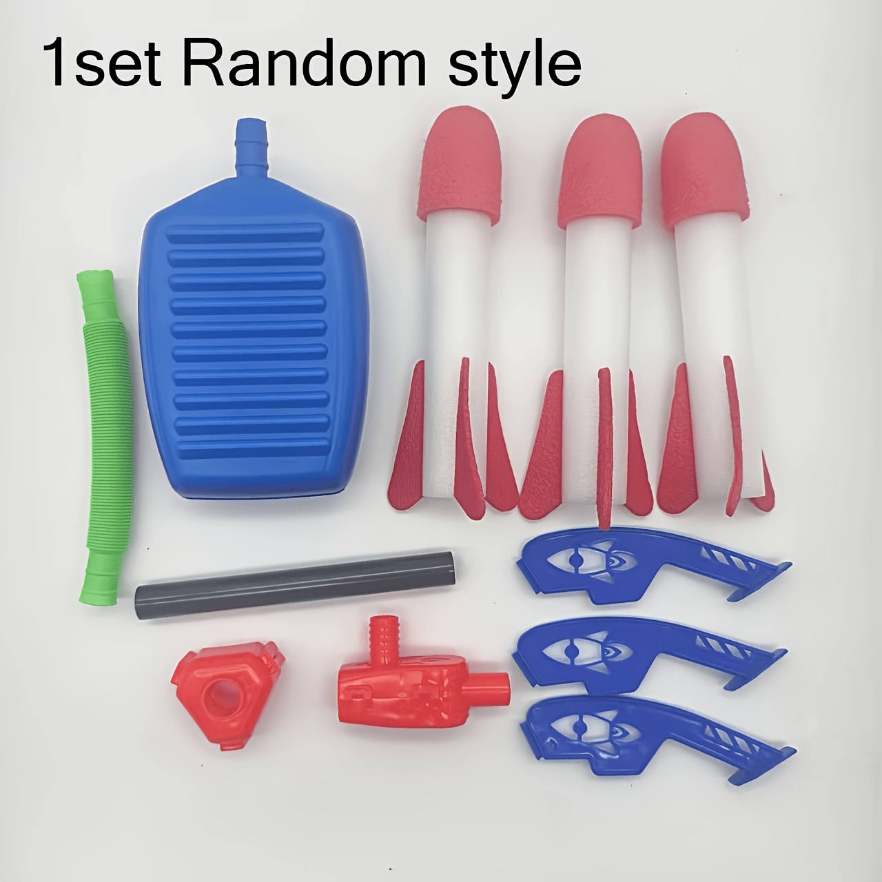 Rocket Launch Toy, Foam , Foot-powered Air Dynamics Launch Toy, And Indoor Activity Game, Birthday Gift, Mixed Colors (random Color And Style)