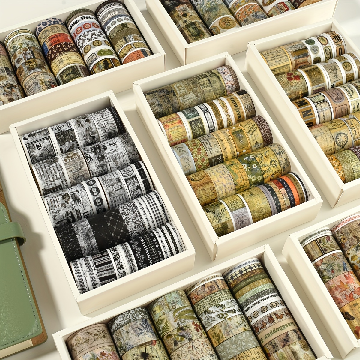 36 Rolls of Hand Lettering and Paper Tape - Perfect for Journal Decor, Gift Wrapping, Party Decor, and Art & Craft Projects - Non-Waterproof