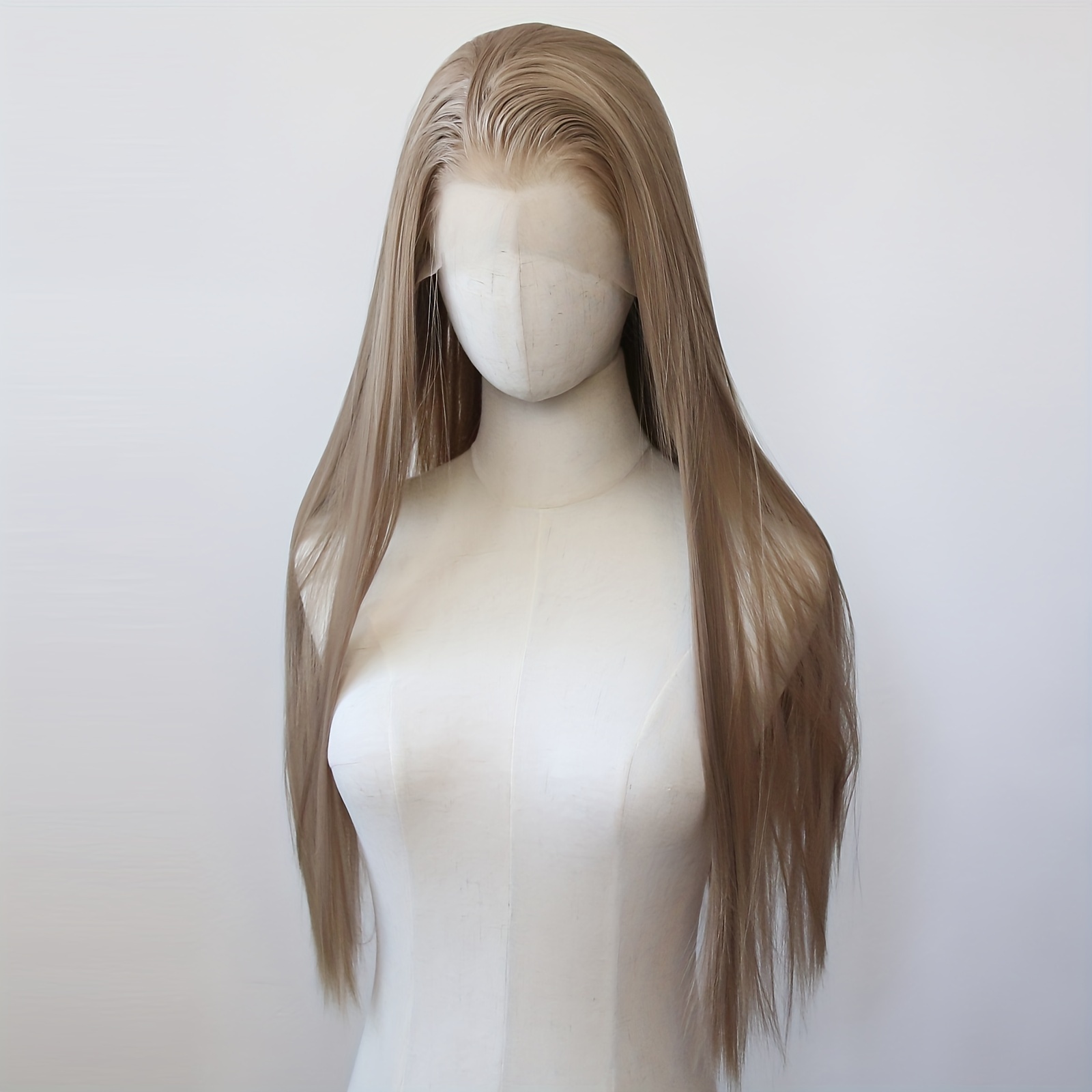 

Unisex-adult Synthetic Lace Front Wig 13x3 - Pre Glueless Heat Resistant Fiber Hair, Long Straight Basics Style, 180% Density, Honey Blonde Options