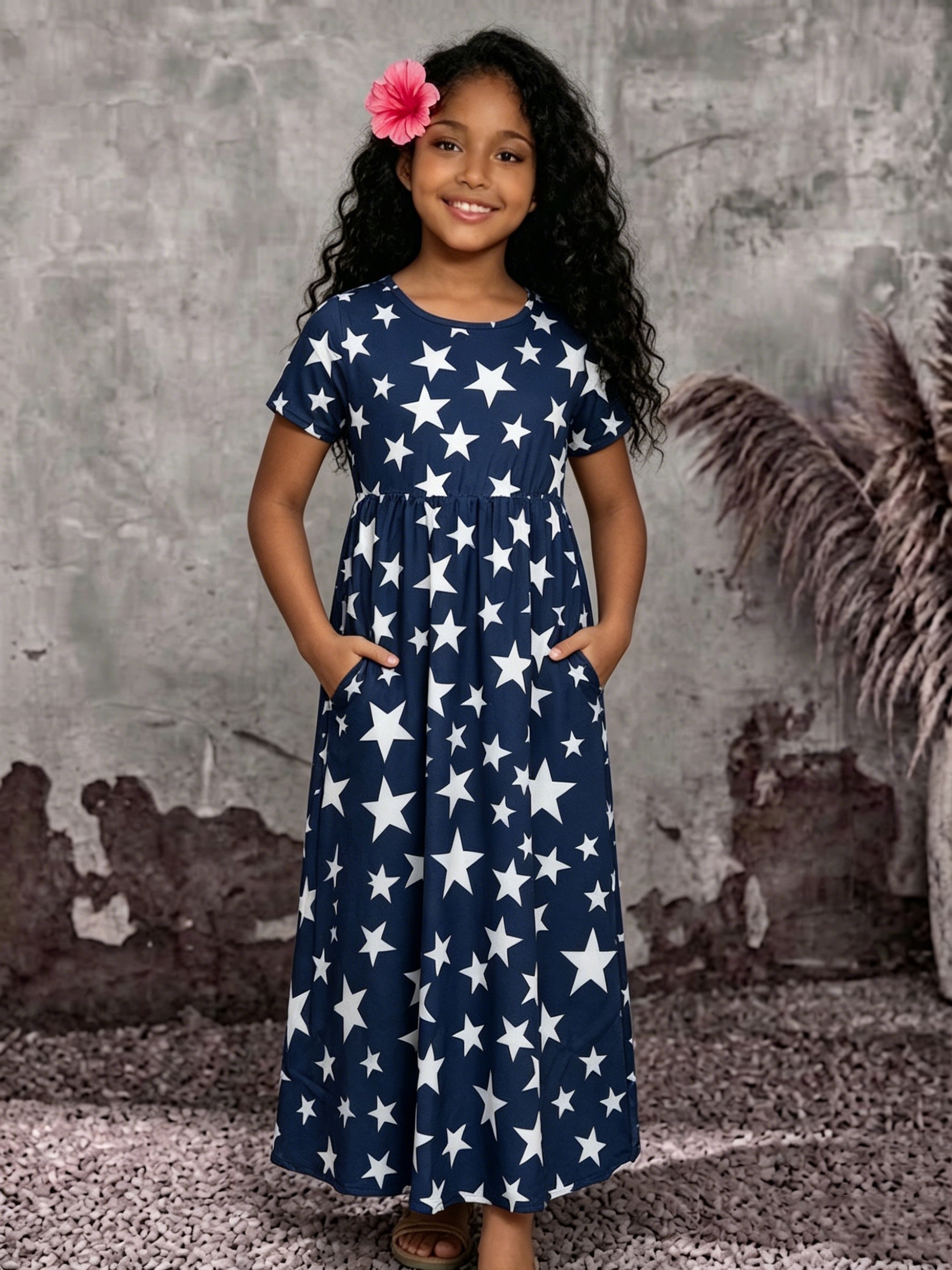 leopard blue dress Blue Leopard Quarter-zip Long-sleeve Golf Dress main image 0