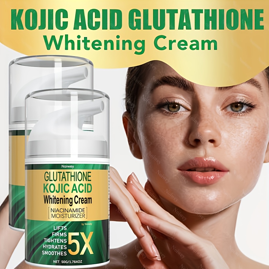 2pcs kojic acid glutathione cream skin brightening facial - Temu