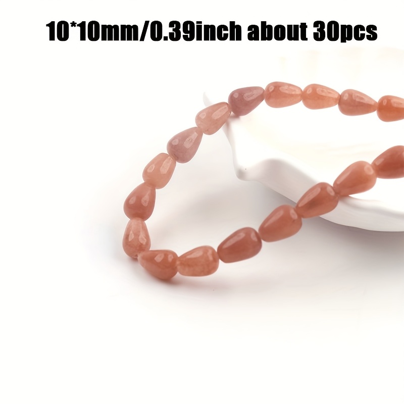 TEMU Cuentas de Piedra Multicolor Natural de , Calidad, 10*10mm, Aproximadamente 30 Piezas, Ideales para Hacer Joyería DIY, Pulseras, Collares y