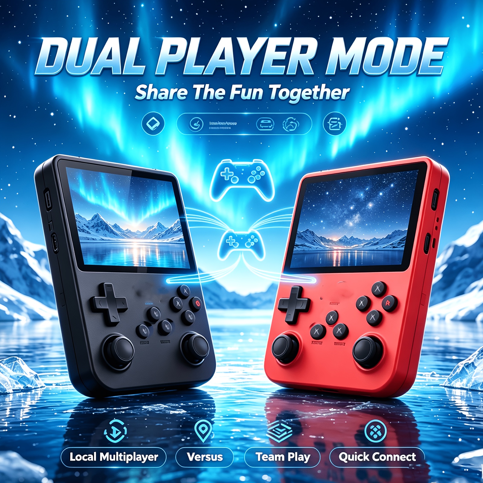 Portable R36 Retro Gaming Console with 128GB