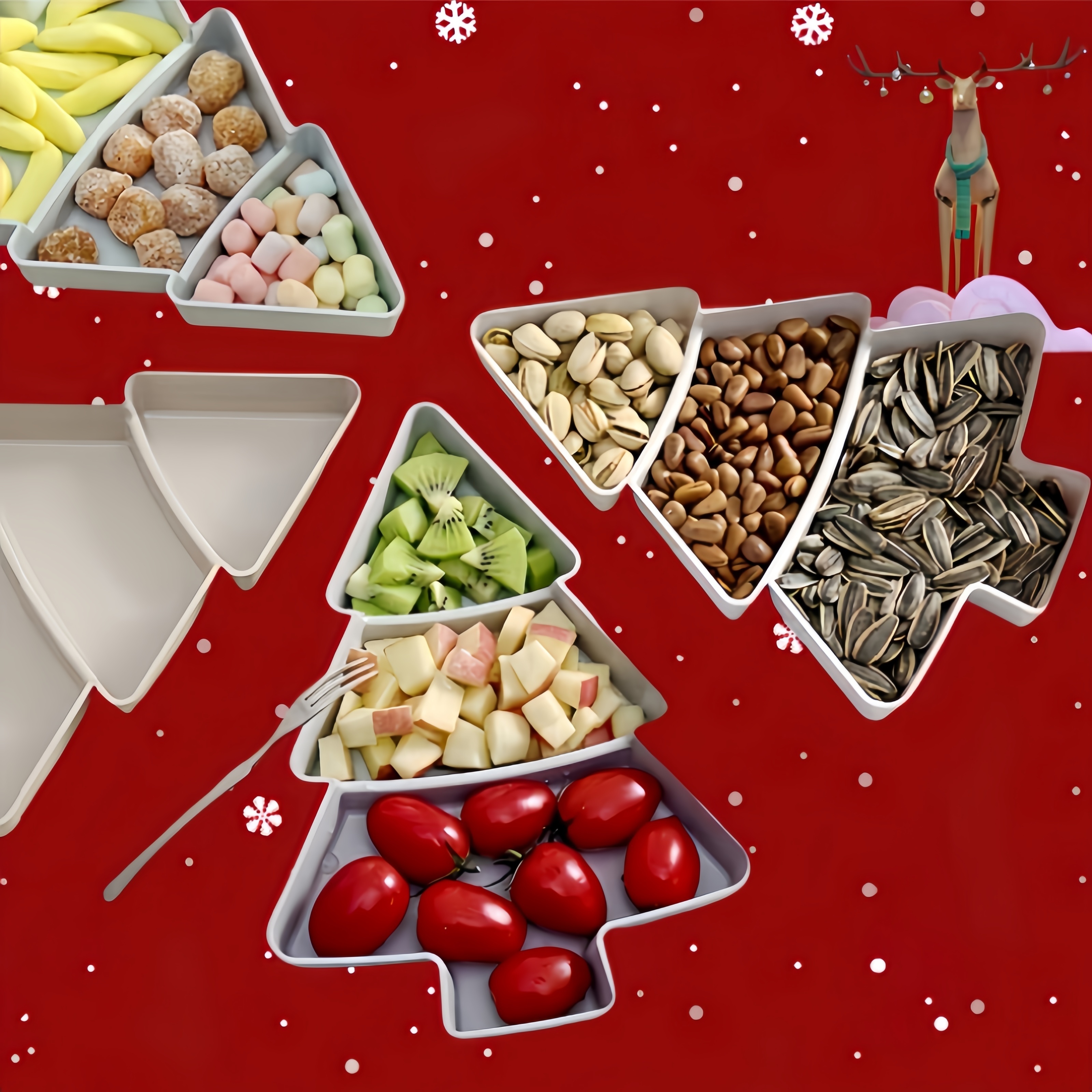 

Christmas Tree-shaped - Pp, Nuts, Fruits & Candy - Accessory For Holiday Entertaining