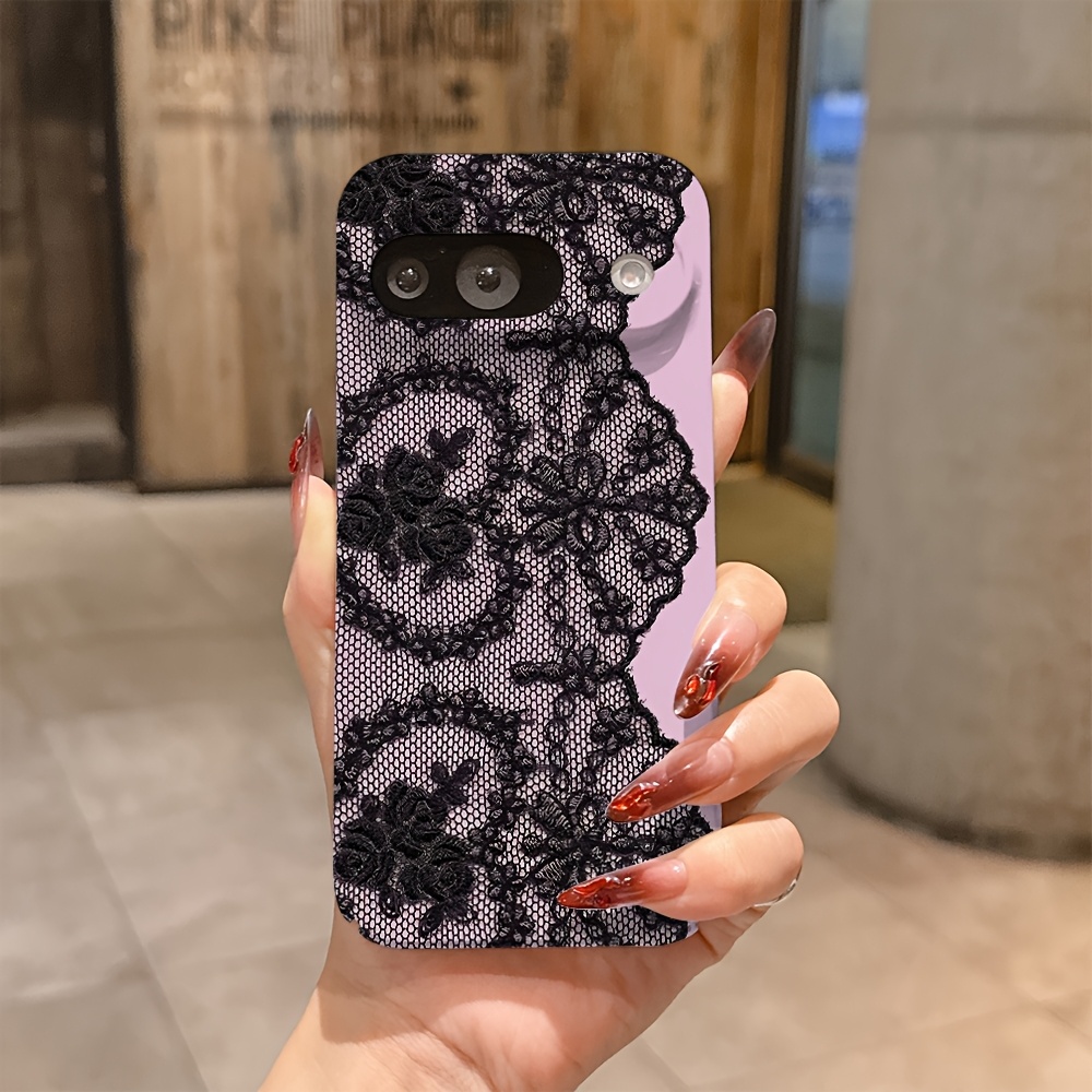 zdjęcie przedmiotu etui na telefon - luksusowe etui na telefon clmj z koronkowym wzorem, pasujące do google pixel 10 9 9a 8 8a 7 7  xl 5g, ochrona obiektywu, antywstrząsowe, twarde pc