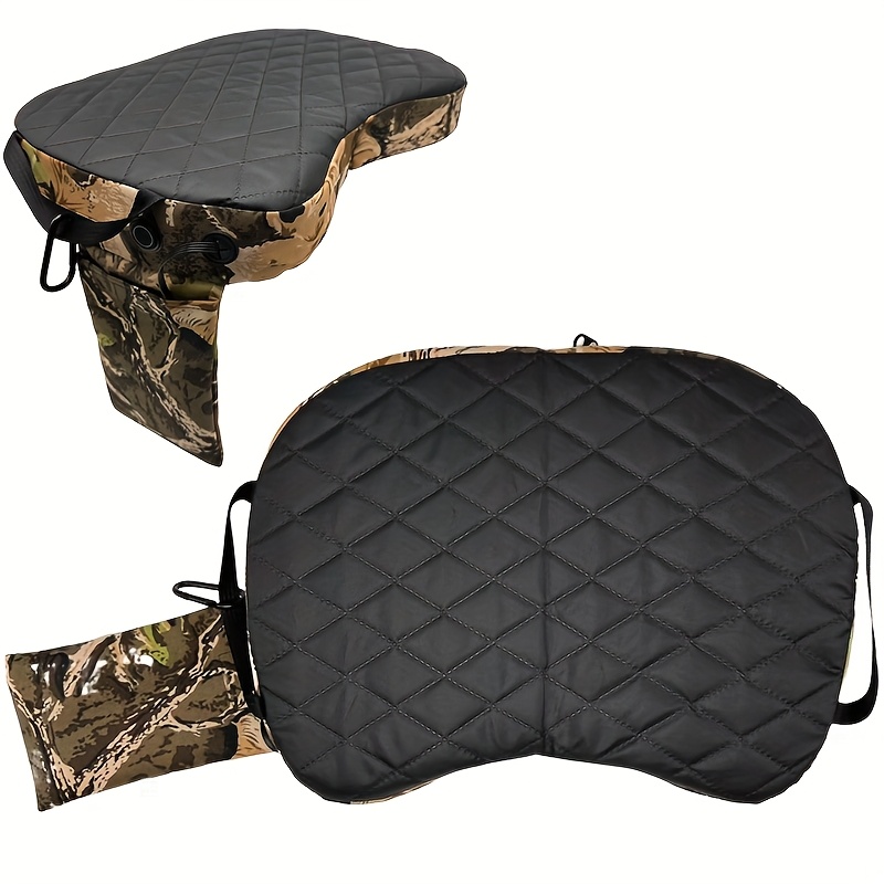 TEMU Usb Powered Portable Heated Hunting Cushion With Handle And Hook, Adjustable Temperature In 3 Levels, Durable Oxford Cloth Material, High