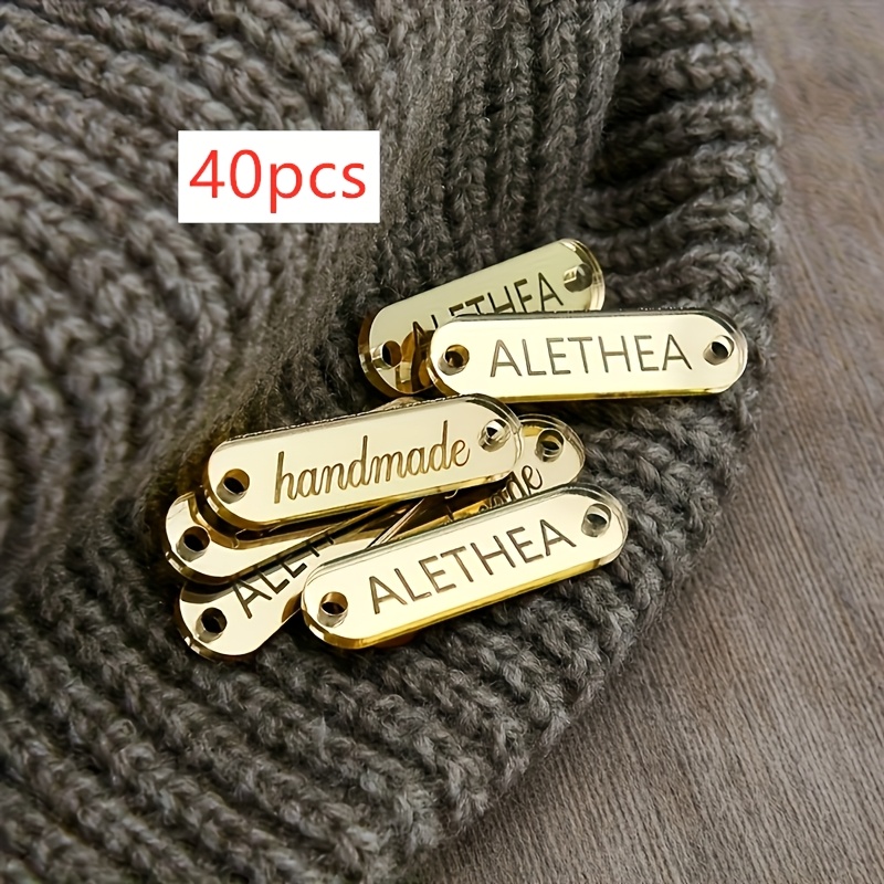 TEMU Custom Clothing Labels - Engraved, Elegant Effect. Suitable For Sewing, Crafts, Boutiques, Wedding And Birthday Gifts – Luxurious Diy Garment