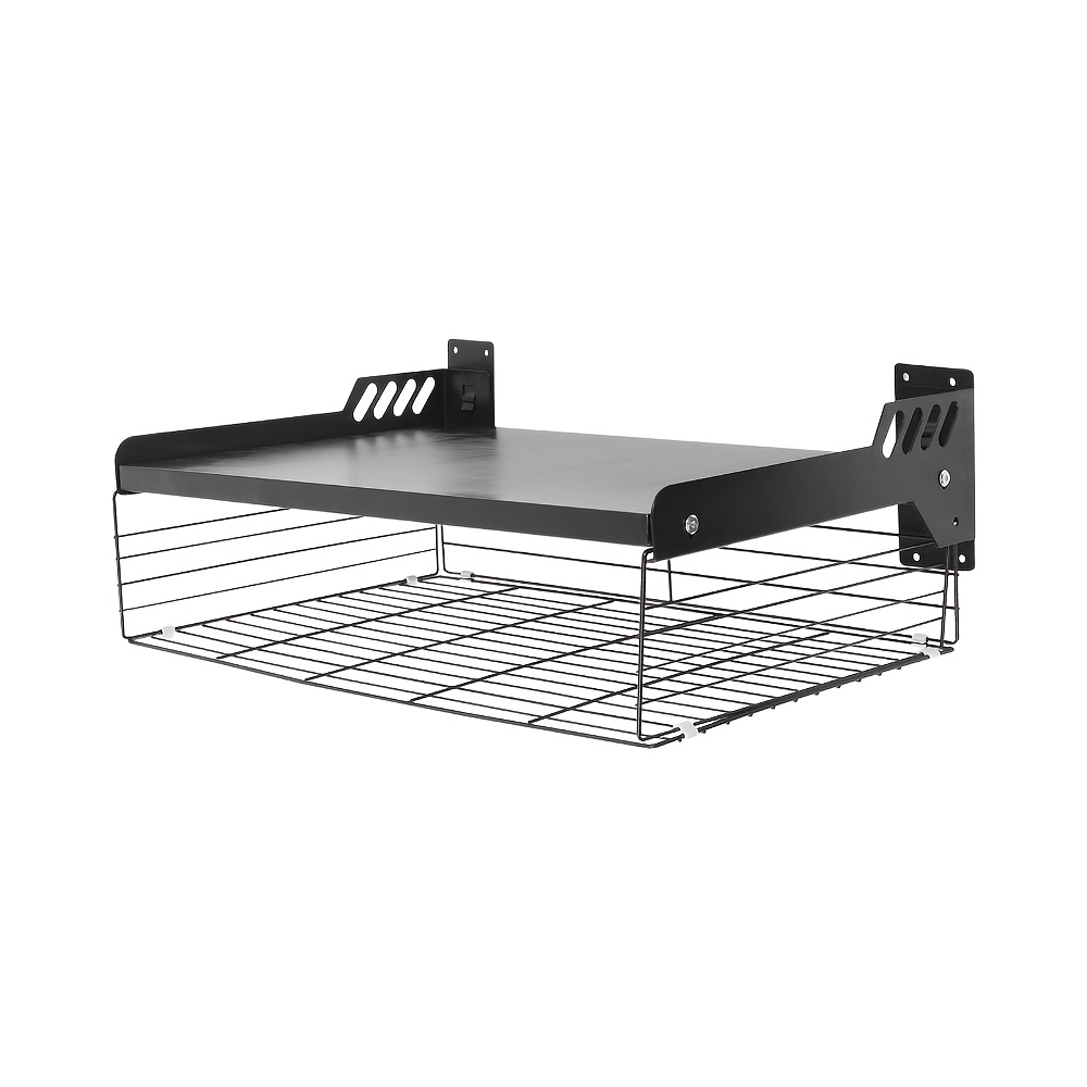 Image of Microwave Shelf, Wall-mounted Microwave Rack, Kitchen Microwave Storage Rack, Used In Kitchens To Store Microwave Ovens, Toasters, Baking Supplies, And More