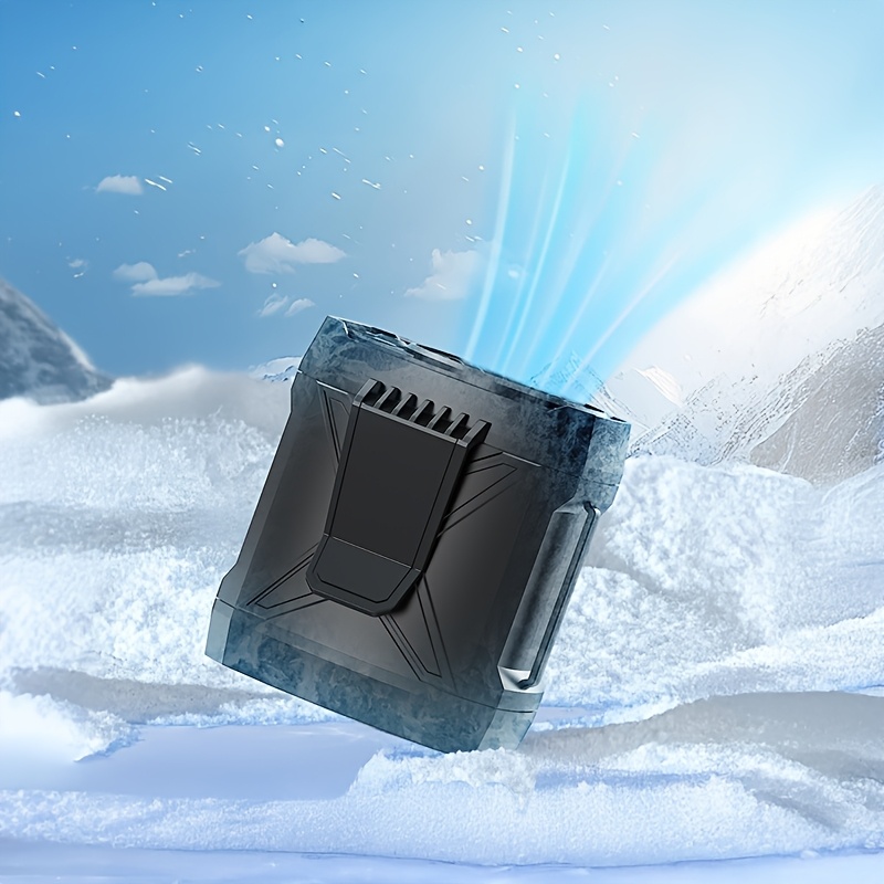 Outdoor Belt-mounted Portable Rechargeable Fan, Long Life, 4-speed Adjustable Wind Speed, With LED, SOS Lights, Wearable Belt Fan, Suitable For Construction Sites, Farms, Travel, Fishing, With Bracket Can Be Placed On The Phone, A Gift For The Ladies