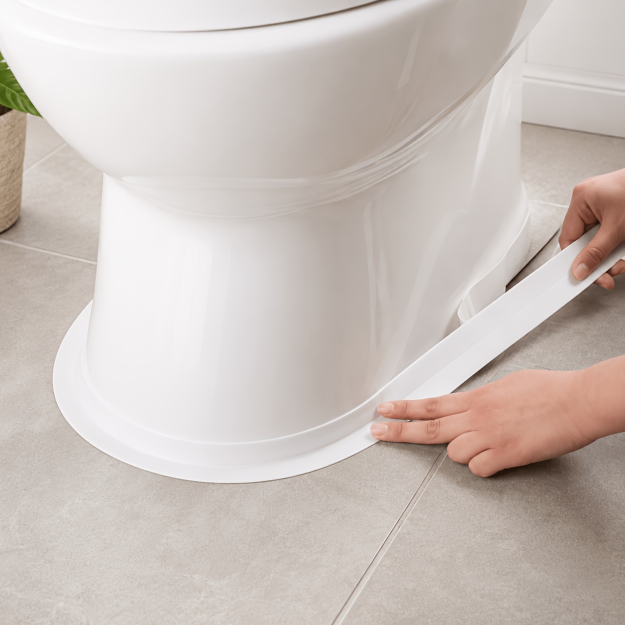 TEMU 3 Rouleaux de Bandes Étanche Cuisine Salle de Bain, Bandes d'Étanchéité Faciles à Couper pour Évier et Toilettes, Essentiels pour Halloween et