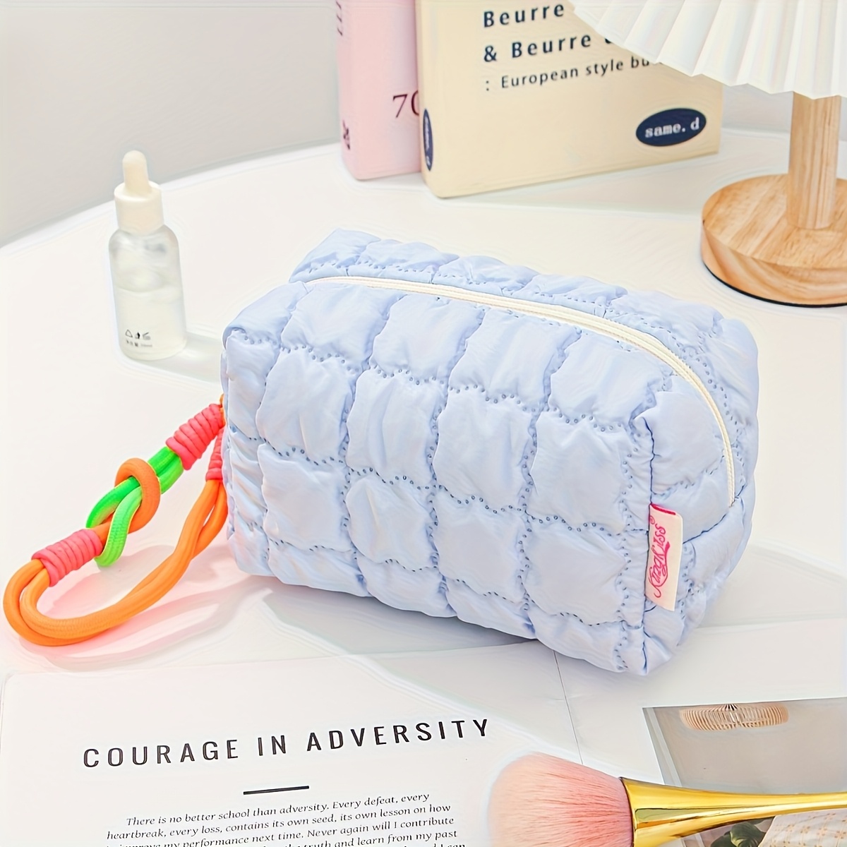 TEMU Bolso de Maquillaje Lindo - Gran Capacidad, y Adecuado para Joyas, Ideal para Enfermeras y - Estuche Estiloso, Regalo de Vacaciones para