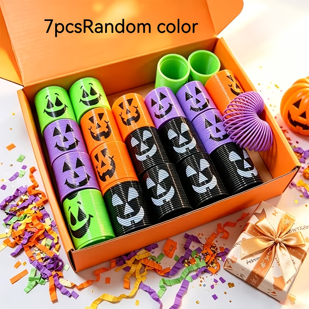 TEMU 7/14pcs Halloween Mini Spring Party Gifts For Her/him - Suitable For 4 To 8 People, Fun Gift Bag With Rich Contents. Ideal For Halloween,