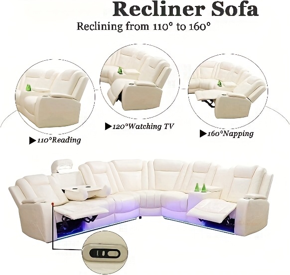 black beige breathable leather sofa living room multifunctional lounge chair sofa set suitable for living room villa apartment office   sofa bed multi person long sofa lazy sofa set with hidden storage function Product details 2