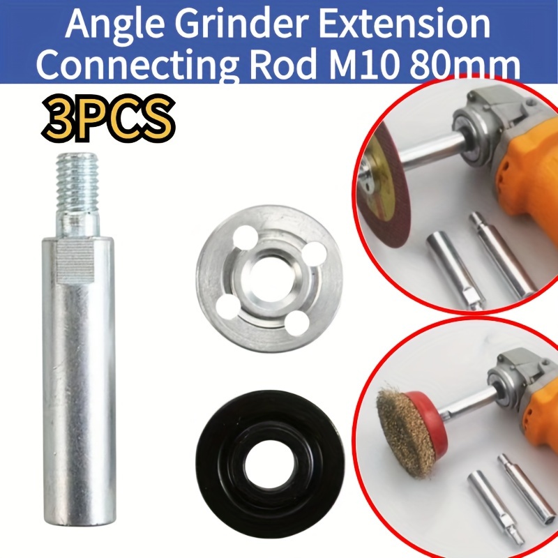 

3pcs Extensionconnecting Rod, 2pcs - -m10 80mm Thread Adapter For Tool