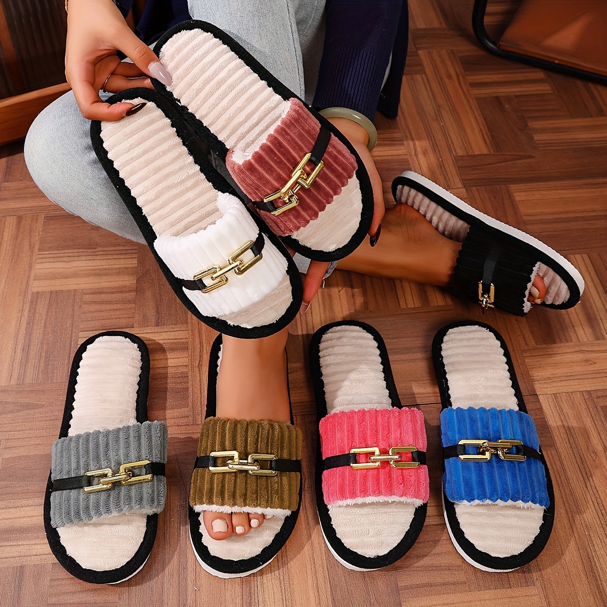Dames Heren Pantoffels Comfortabel Traagschuim Gesloten Teen Slippers Antislip Huis Schoenen Binnen Sloffen Huis Schoenen,Donkergrijs,44/45 EU