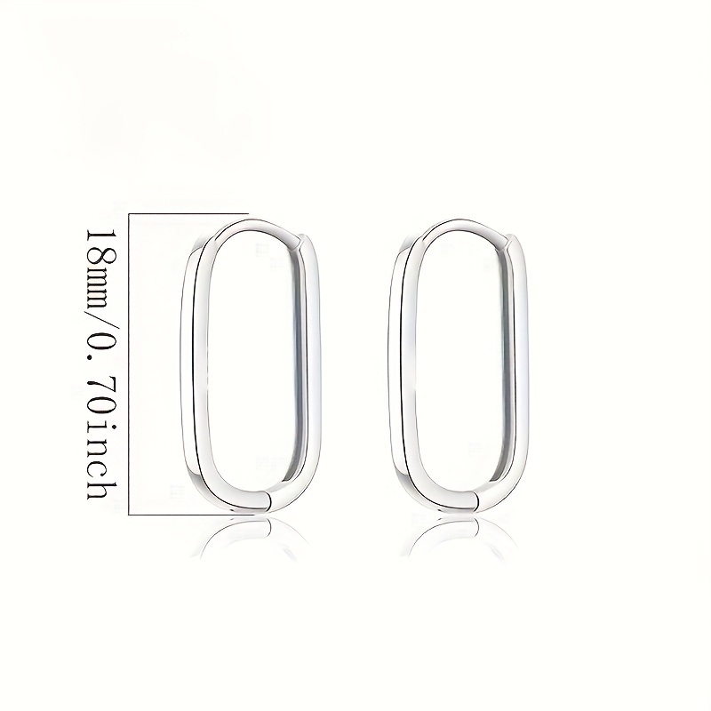Women's Elegant Geometric Hoop Earrings, Perfect for All Seasons