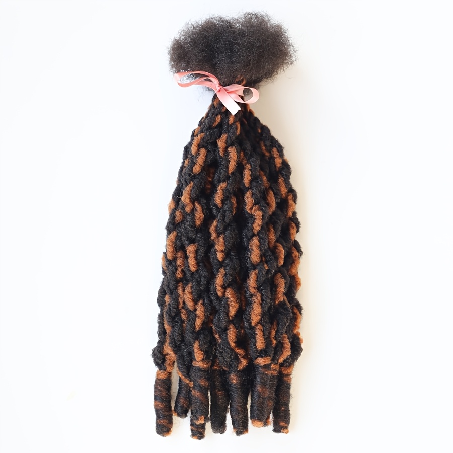 TEMU Confezione da 1, 12 ciocche di capelli a uncinetto con a torsione locs, 14 pollici, , a torsione senza , morbide locs a uncinetto, capelli a