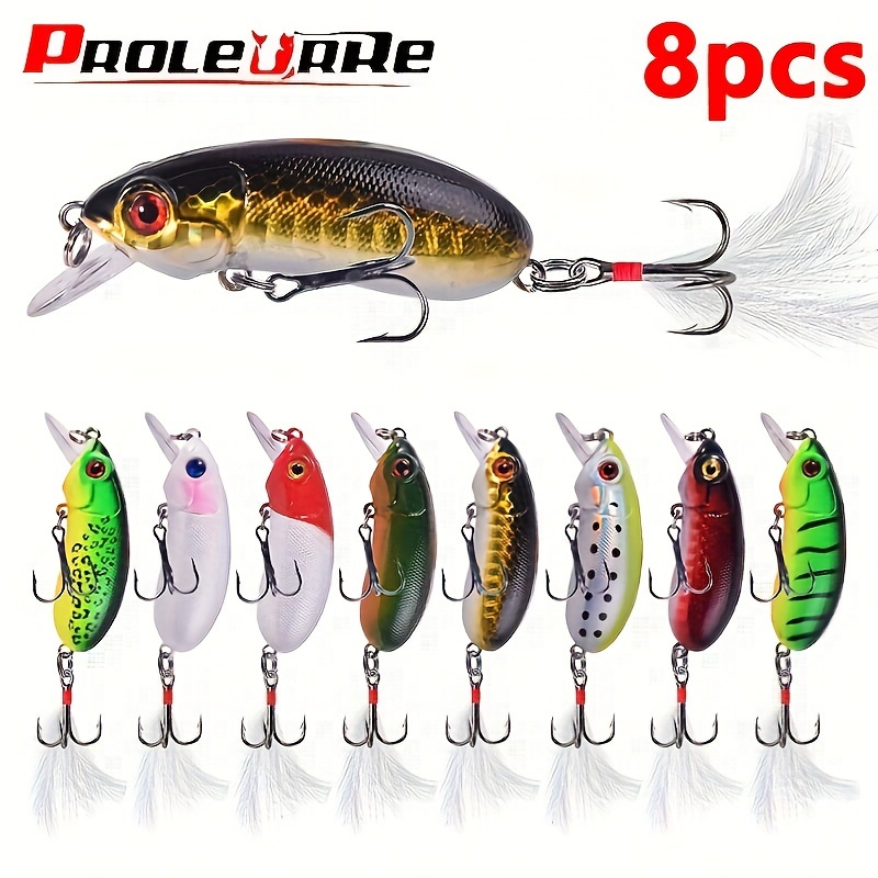 5/10/15pcs Fly Fishing Poppers Topwater Lures Crappie Salmon Trout