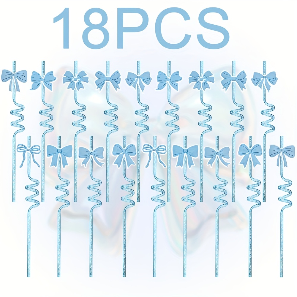 9/18pcs Cartoon Shiny Reusable Straws, Petg Drinking Straws For Bars, Pools, Festivals, Birthday Parties, Suitable For Birthday Celebrations, Christmas And Halloween Events, Juice Milk Beverage Straws