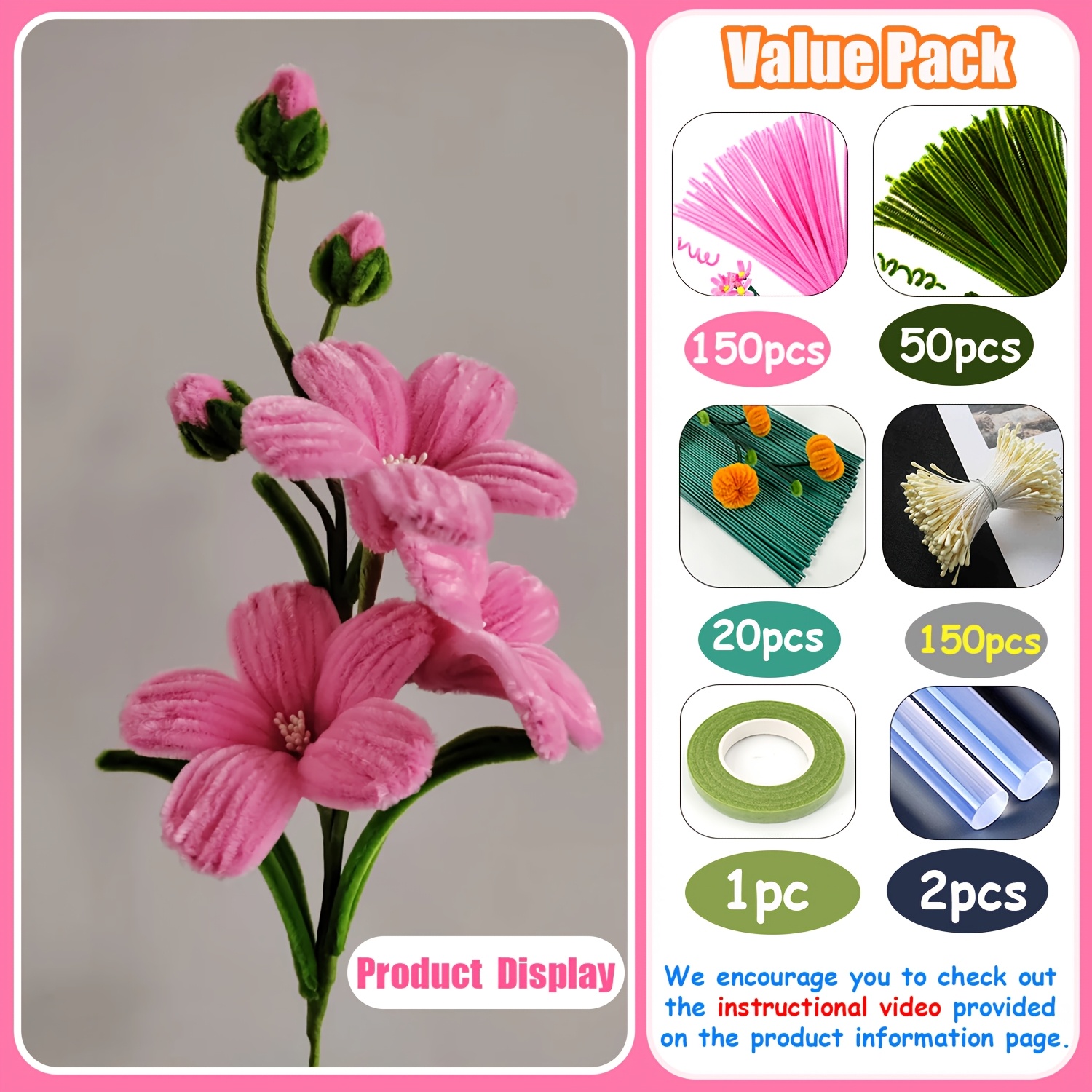 APPLIQUE TISSU THERMOCOLLANT : rose 65*60mm (02