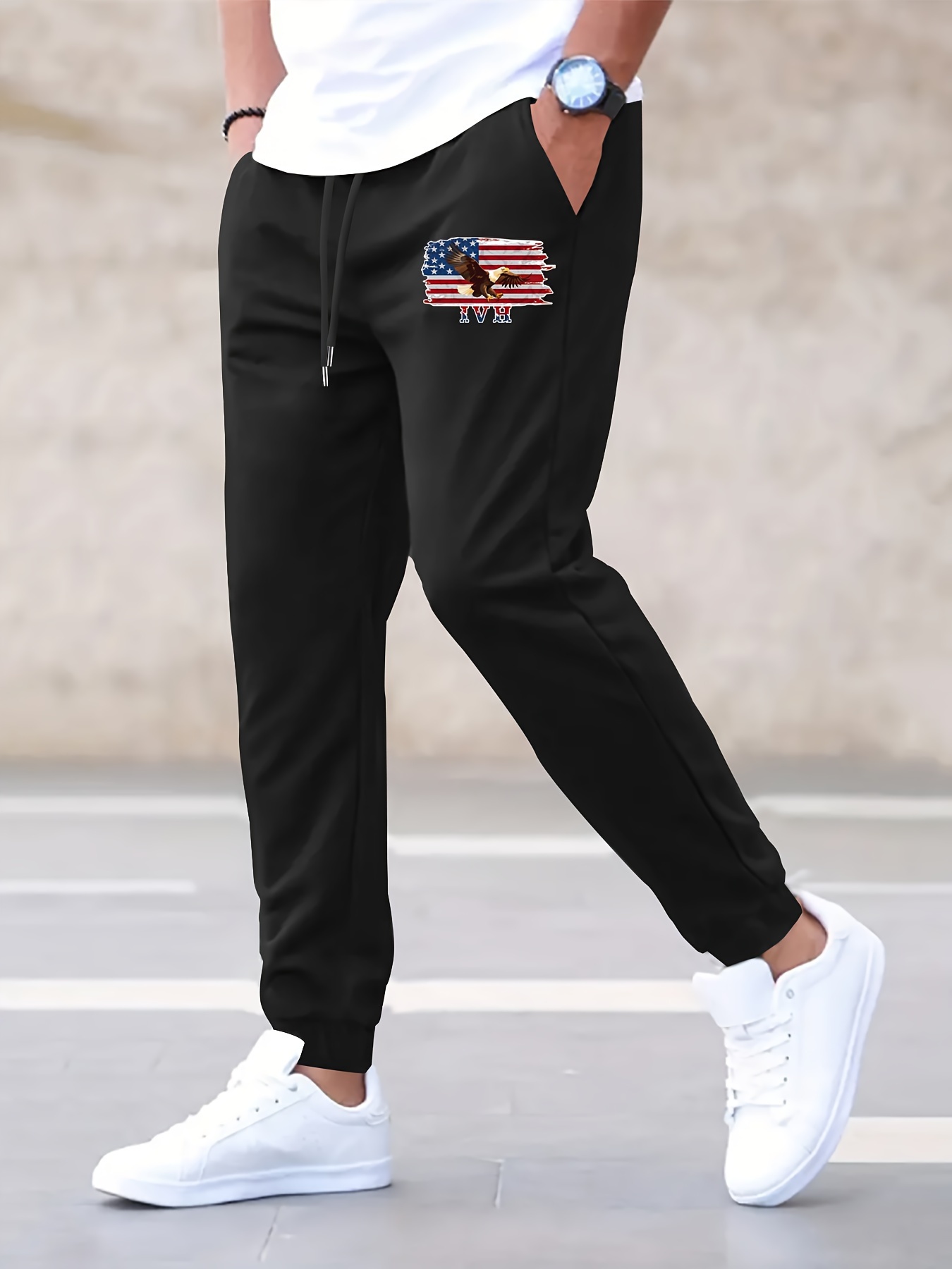 Cargo Trousers for Men UK Clearance,Men's Cargo Pants Hip Hop Techwear  Elastic Waist Harem Pants Stretch Joggers Cuffed Sweatpants with Pockets  Punk Jogging Bottoms Plus Size Black : : Fashion