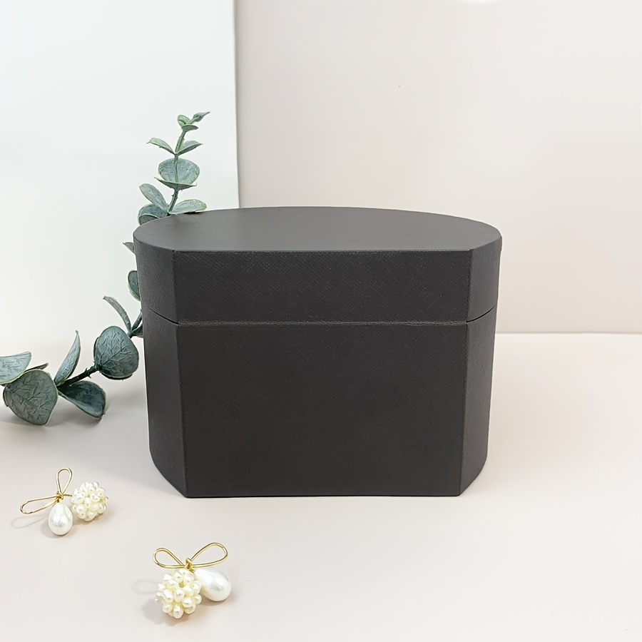 Gray Arched Jewelry Box with Mirror, Versatile Gift