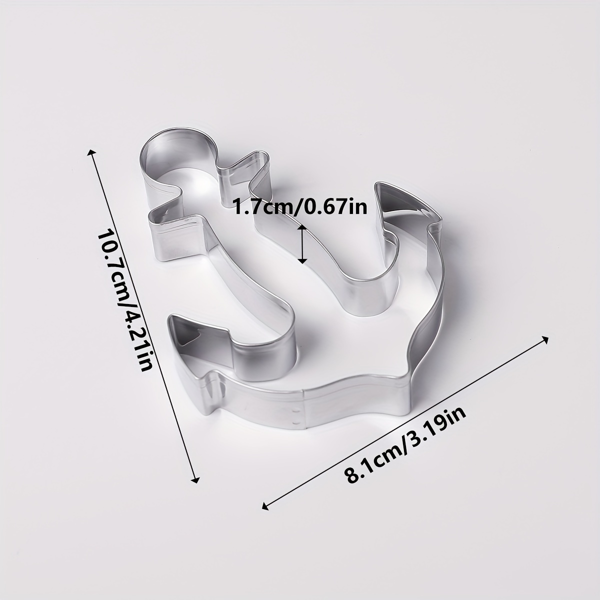 Image of 1pc/2pcs Stainless Omelette Maker Diy Anchor Cookie Mold, Baking Kitchen Small Tools Omelette Ring Cookie Pastry Baking Mold Thanksgiving/christmas Gifts/halloween Gifts