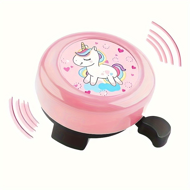 

Unicorn Cartoon Bicycle Bell, 2.08 Inch Loud Crisp Clear Sound Bike Horn, Modern Style, Suitable For Mountain & Road Bikes And Tricycles