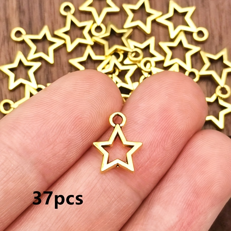 Image of 37pcs Charm Pendants, Bohemian Style Jewelry Additions, Handmade Jewelry Making Bracelet, Necklace, Earring Additions 10*12mm