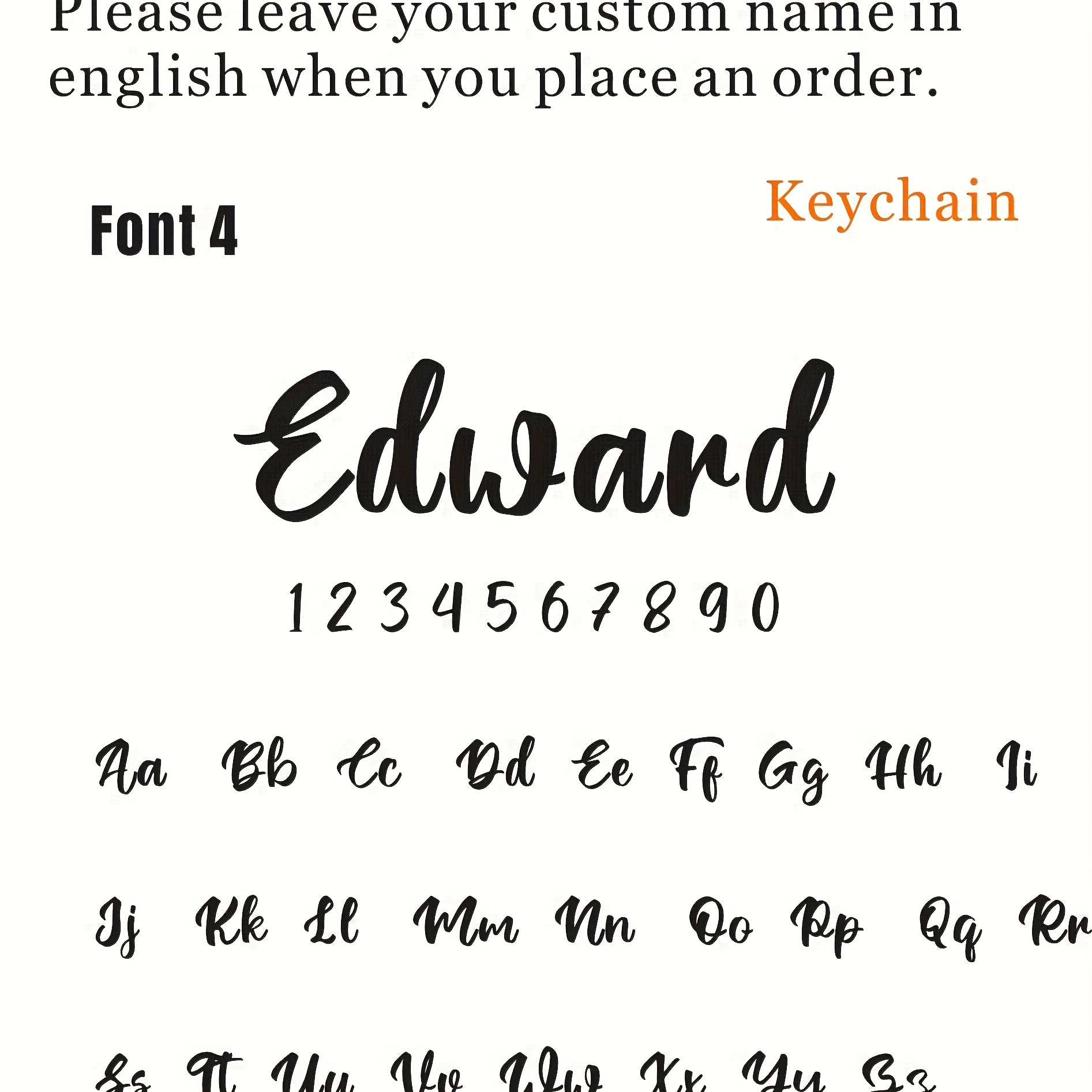 TEMU Custom Name Keychain, Personalized Stainless Steel Letter Key Ring, Unique Name Tag, A Unique Gift For Women, Men, Father's Day, Mother's Day,