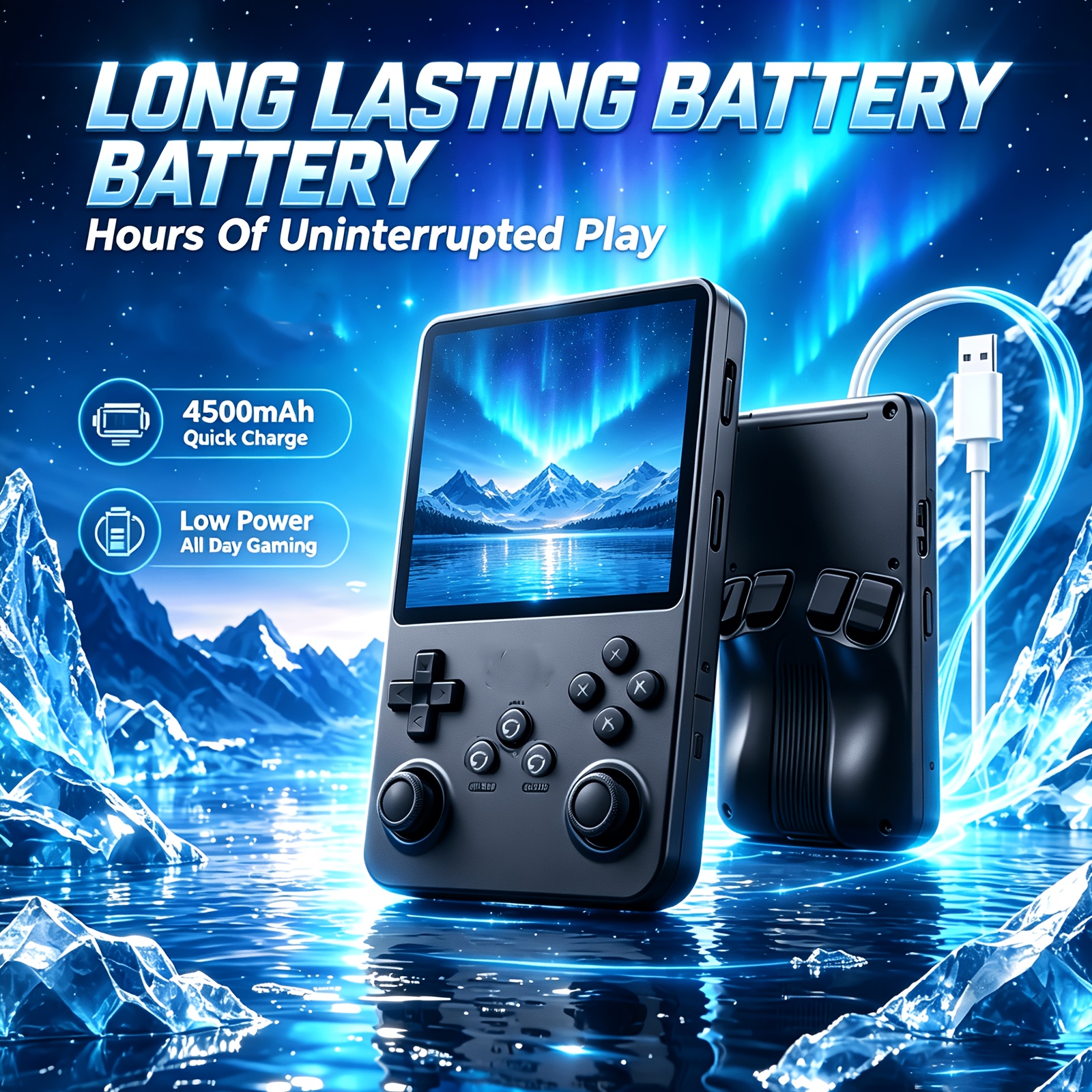 Portable R36 Retro Gaming Console with 128GB