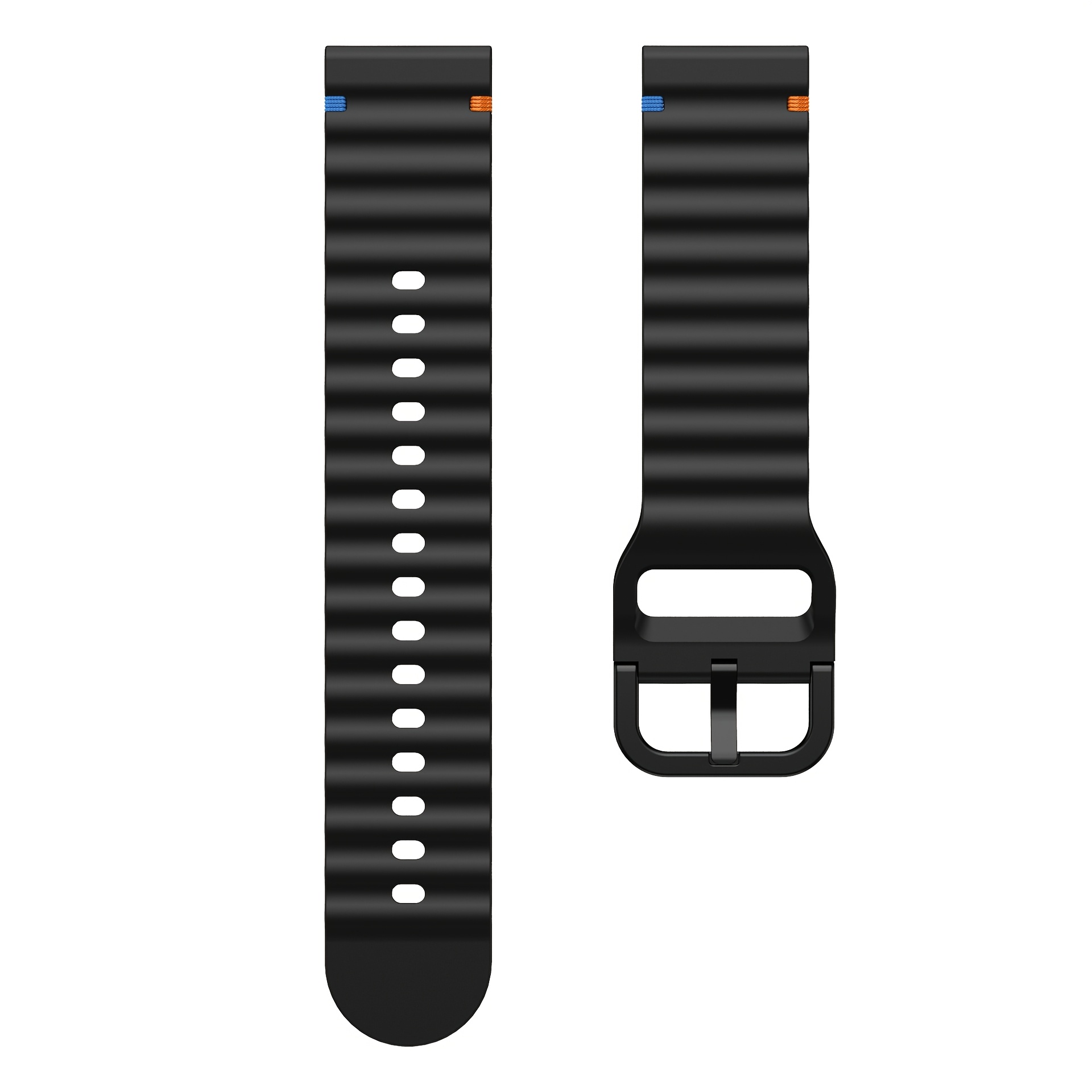 TEMU Correas de reloj de silicona de 22 mm y 20 mm compatibles con Galaxy Watch 4 Classic de 46 mm y 42 mm, así como con Gear S3, Active 2 y Huawei