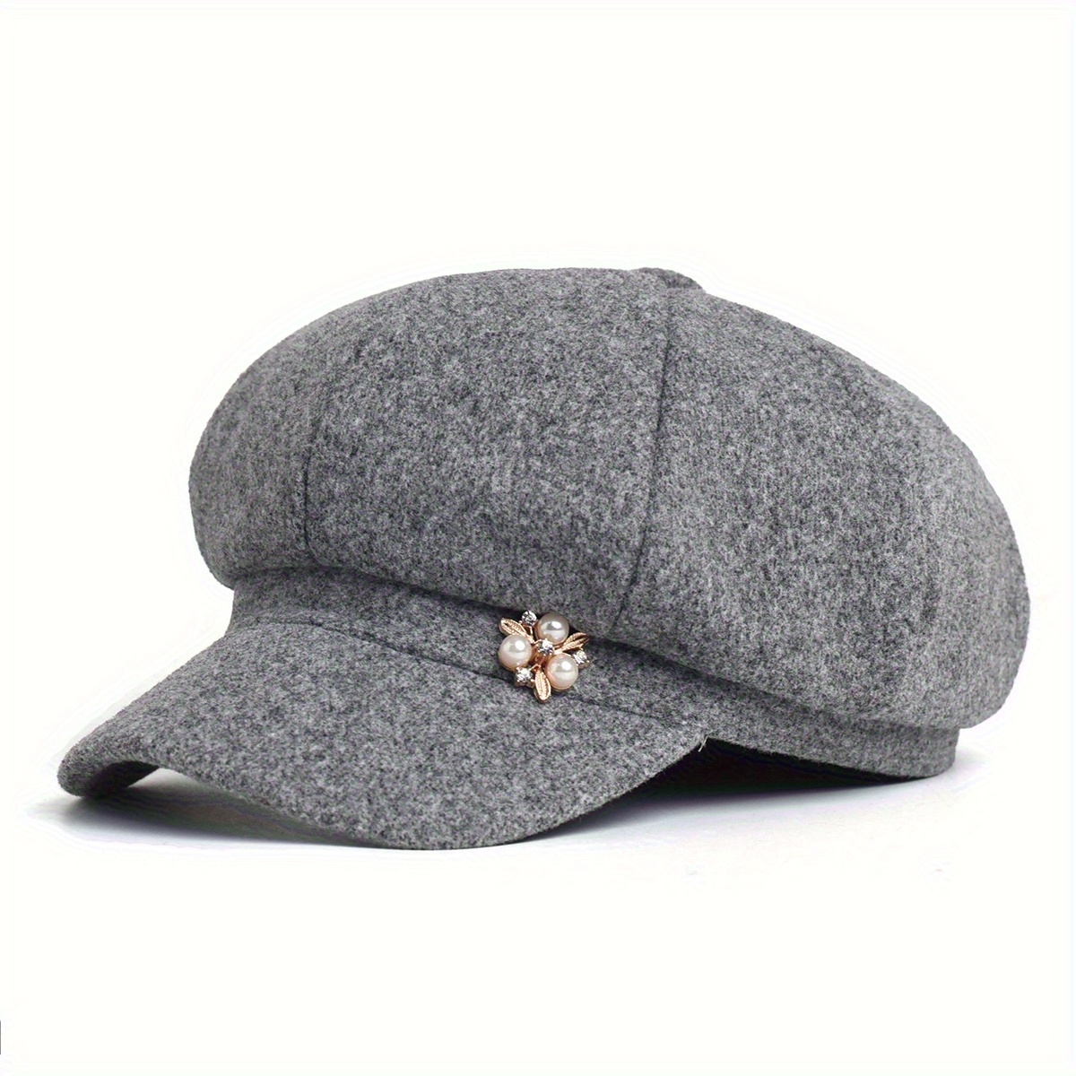 E-shop Warme Newsboy-Mützen für Damen – Winter Herbst Baskenmütze – Klassische Newsboy-Kappen – Retro-Mode Französische Hüte – Visier-Baskenmützen für