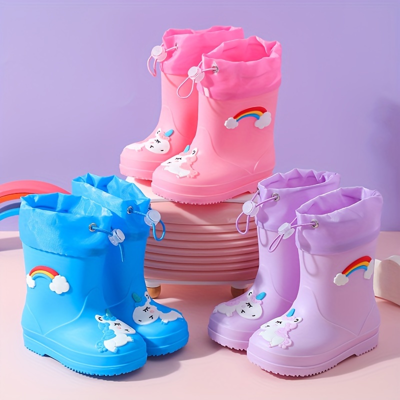 par botas lluvia unicornio niños zapatos agua pie Temu El Salvador - Main Image