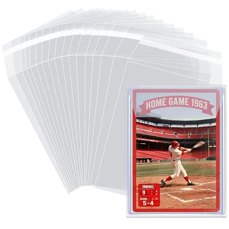2.75 x 4.75 card sleeves top loading card sleeves 100pcs resealable team bag suitable