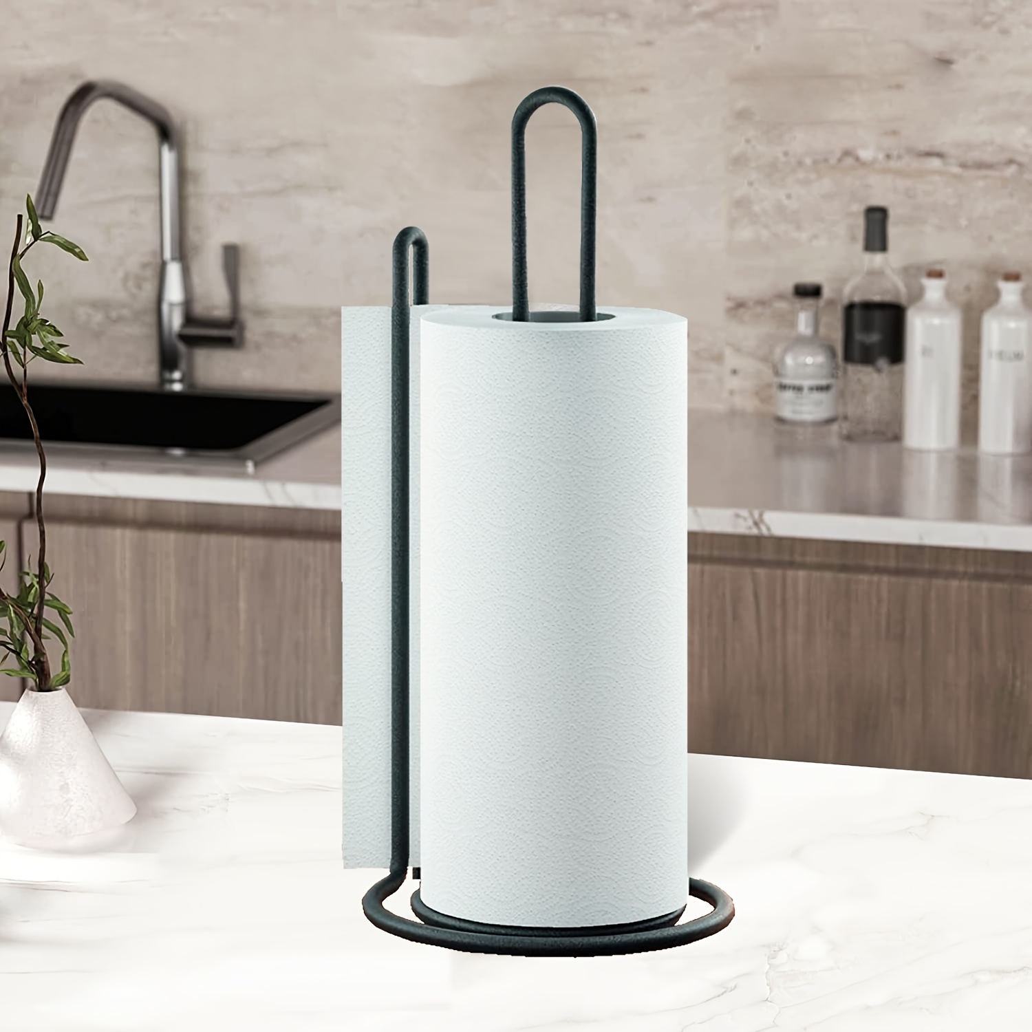 countertop tissue holder kitchen dining table bathroom standing tissue roll holder   tissue rack Product details 0