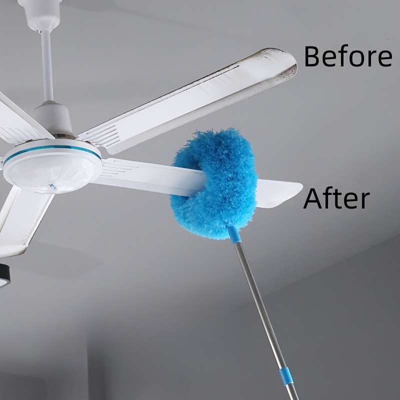 

Expandable Home Cleaning Ceiling Fan Brush, Dust Removal Blade Duster, Microfiber Cleaning Tool, No Electricity Needed For Living Room