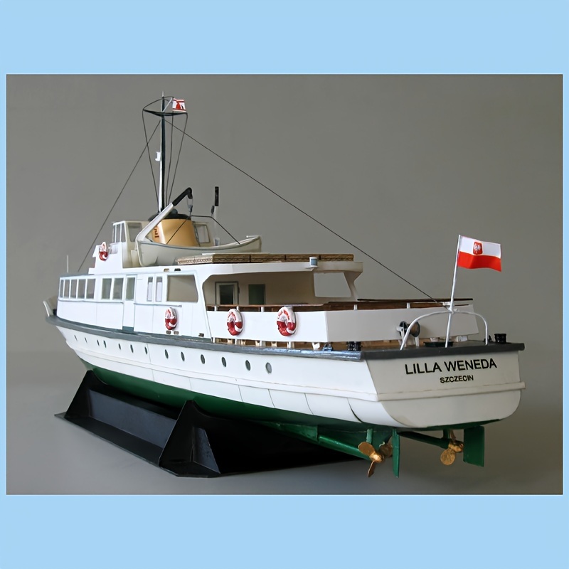 

1:100 Polish Coast Ferry Paper Model Kit: Diy Assembly Required, Classic Design, Suitable For Home Decoration, Military Theme, Educational Fun For School Reunion