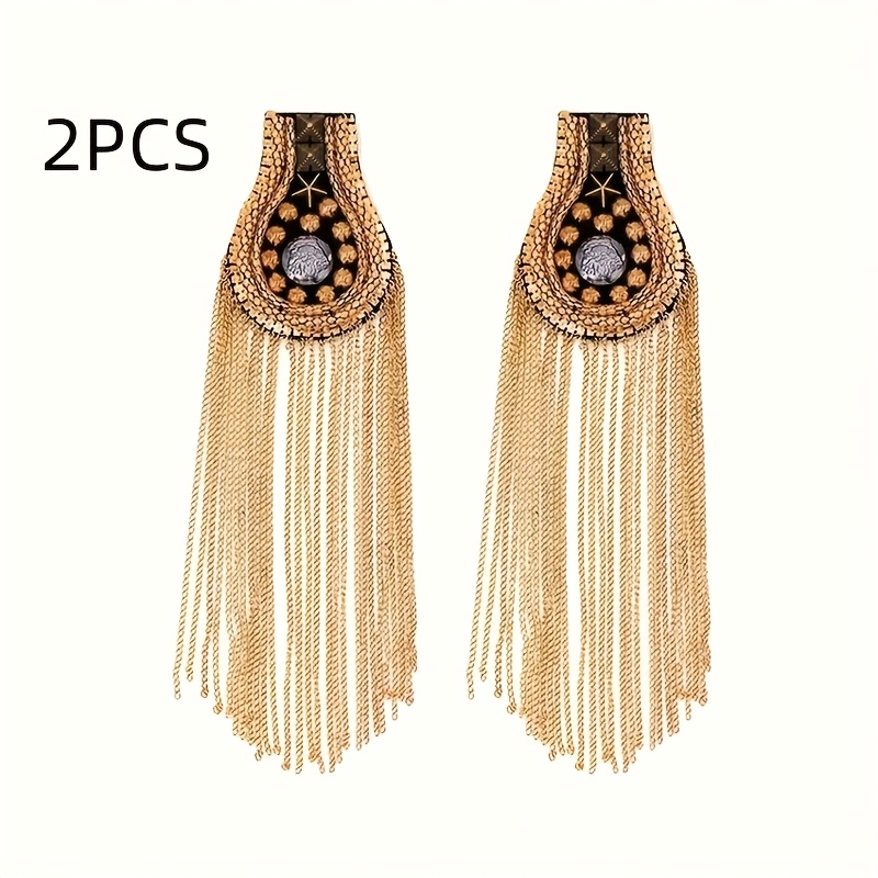 TEMU 2pcs Handcrafted Tassel , And Stylish Accessory For Blazers