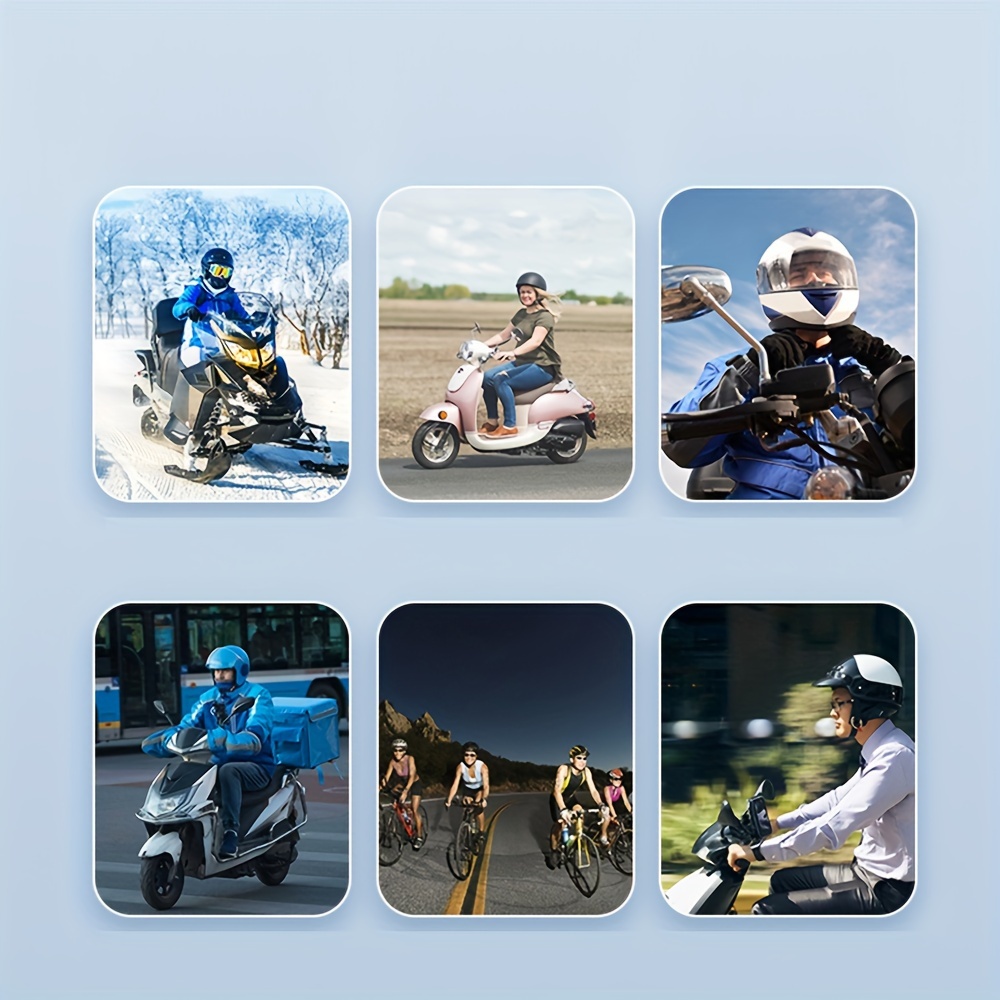Auriculares Inalámbricos para Casco de Motocicleta 5.3, Reproductor de Música Inalámbrico, Batería Recargable de Polímero de Litio, Equipo de Motocicleta, Adiciones para Auriculares