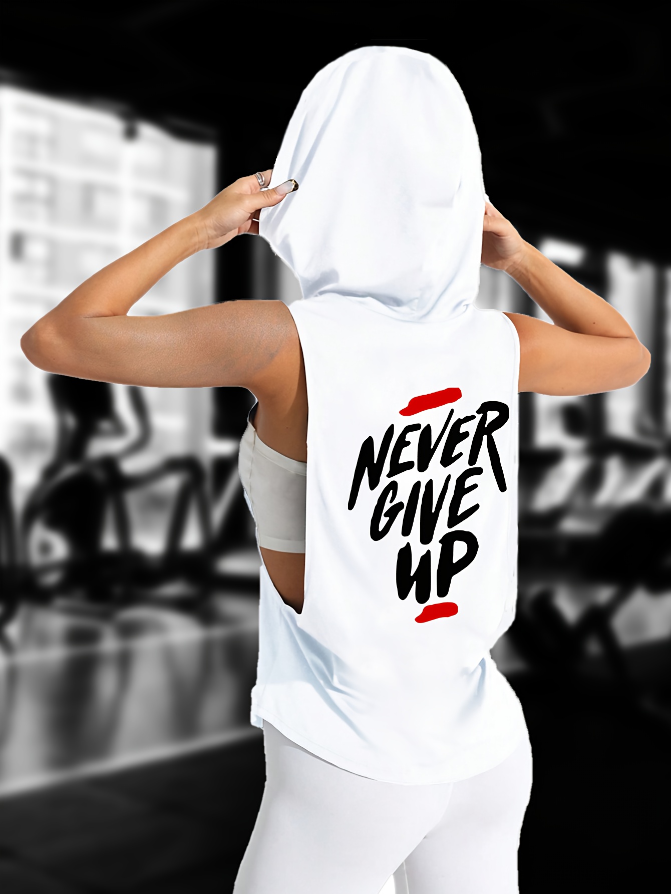 womens never give inspirational graphic tank top quick dry Temu