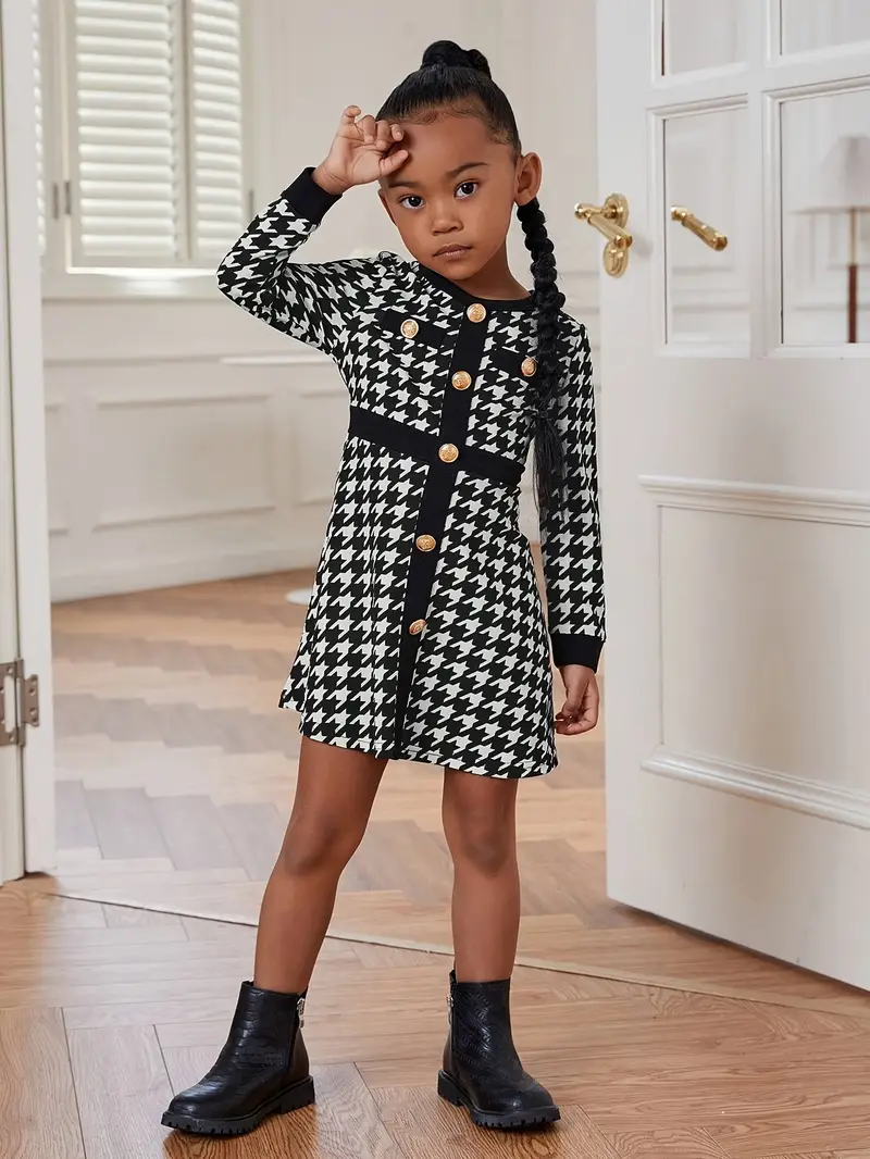 tween winter dress Tween Girl Elegant Velvet Ruffle Hem Rhinestone Star Print Red Christmas Dress For Party, Autumn/Winter