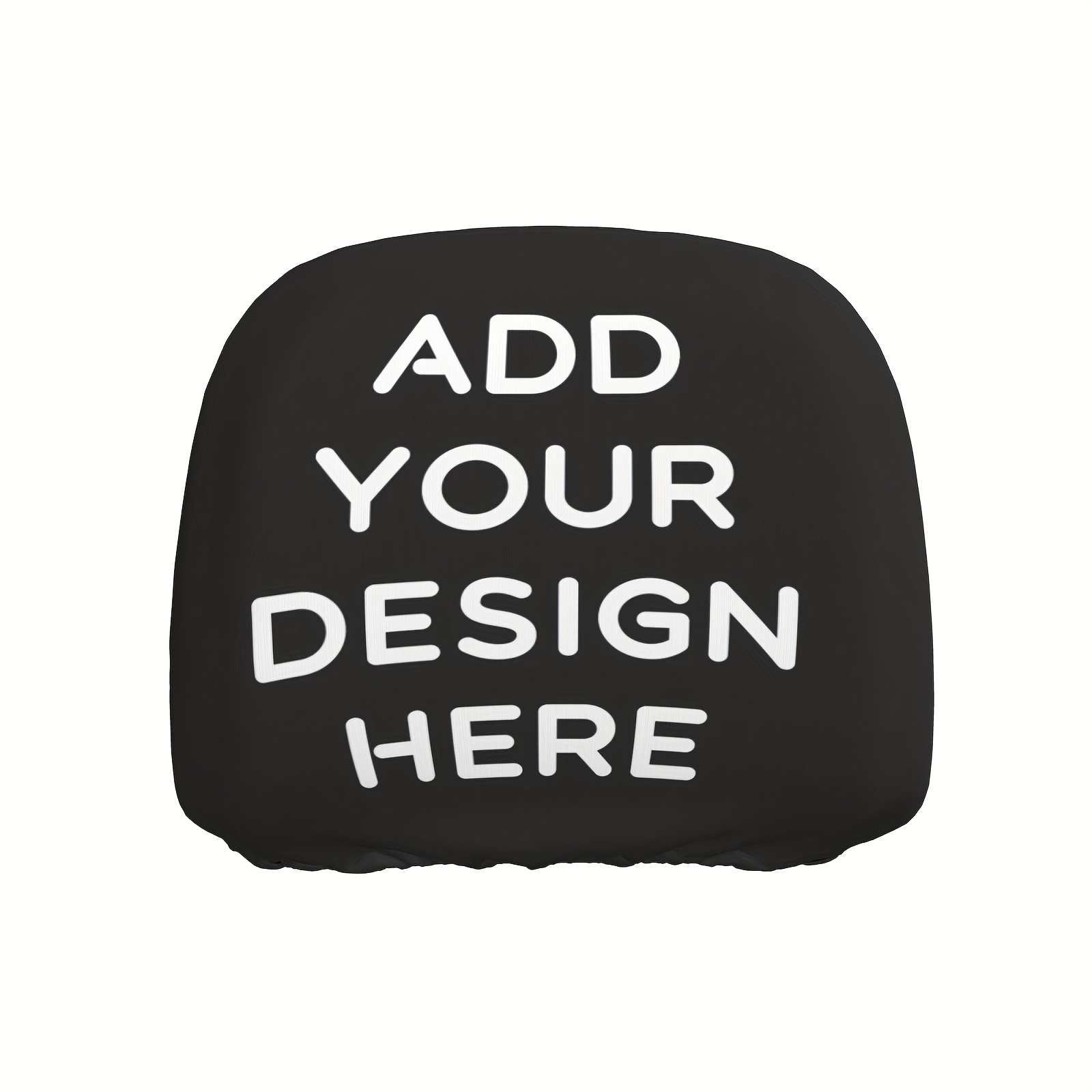 TEMU [customizable] Car Headrest Cover, 1pc Personalized Fun Car Seat Cover, Front And Rear Car Elastic Protection Pad, Protecting Front Seat Rest